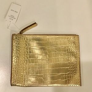 Gold Banana Republic Clutch